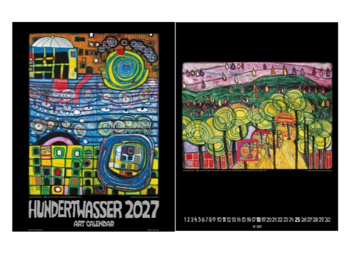 Hundertwasser Medium Art 2027 Calendar