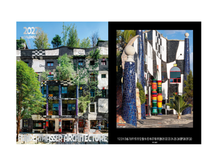 Hundertwasser Large Architecture 2027 Calendar