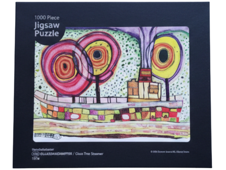 Glass Tree Steamer Puzzle Hundertwasser 1000pc