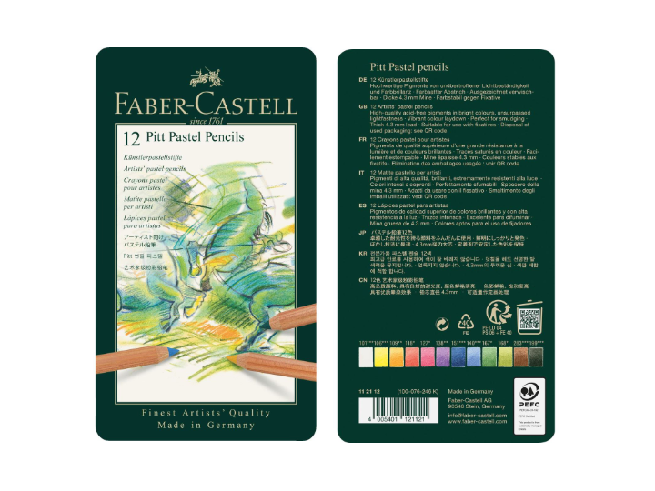 Pitt Artists’ Pastel Pencils 12 Pack Faber Castell Was $49.95 Now $39.96