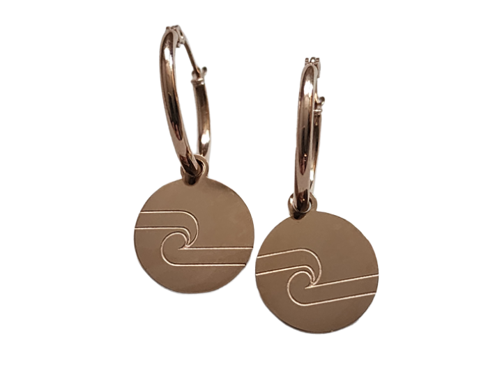 Tino Hoops Rose Gold by Rerehua Boutique