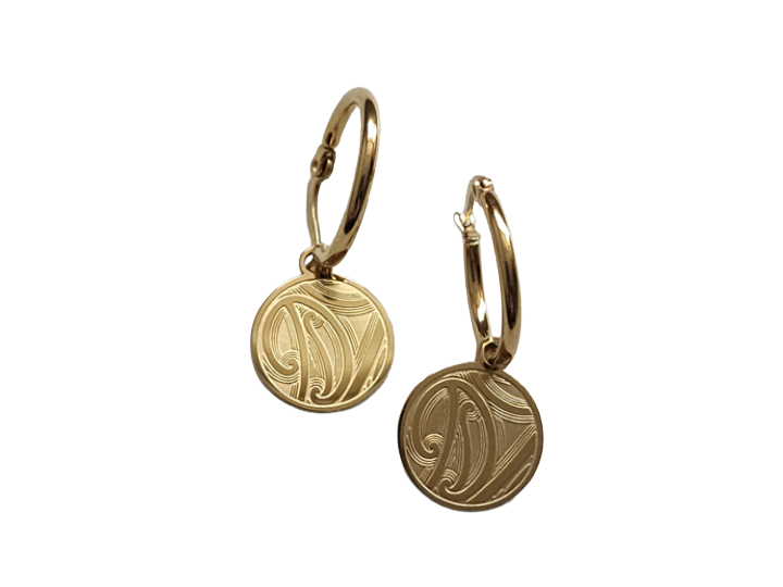 Mangopare Hoops Gold by Rerehua Boutique
