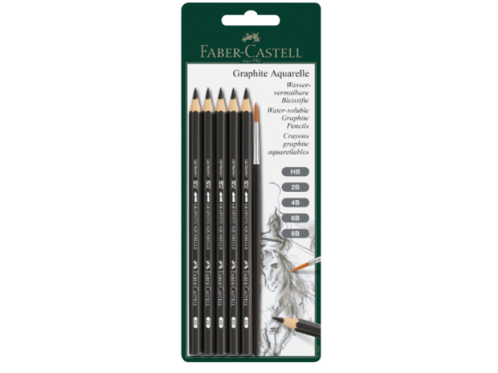Graphite Aquarelle Pencil Set 6 Pack Faber Castell Was $18.95 Now $15.16
