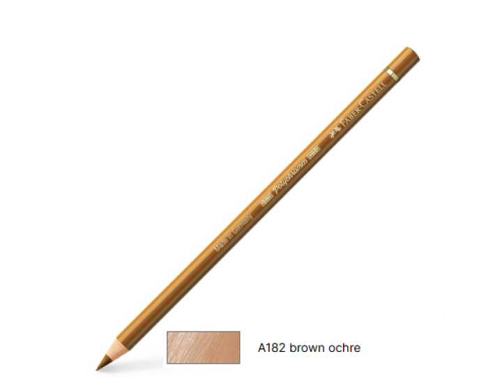 Polychromos Artists’ Pencil #182 Brown Ochre Faber Castell Was $3.95 Now $3.16