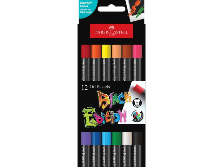 Faber-Castell Black Edition Oil Pastels 12 pack Was $12.95 Now $10.36