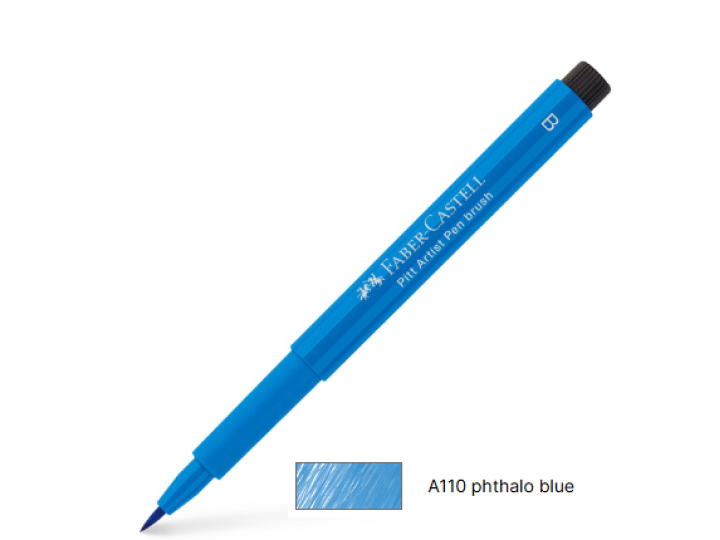 Pitt Artist Pen Brush 110 Phthalo Blue Faber Castell Was $6.00 Now $4.80