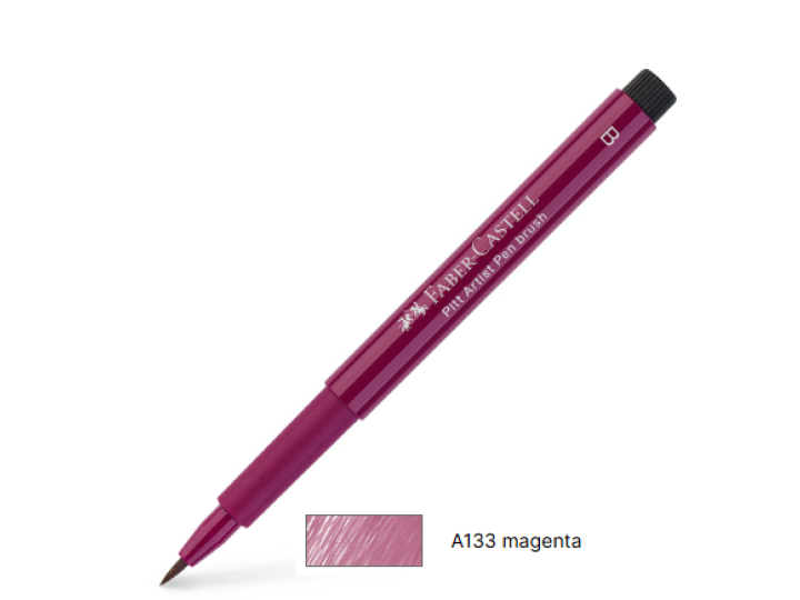 Pitt Artist Pen Brush 133 Magenta Faber Castell Was $6.00 Now $4.80