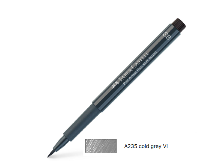 Pitt Artist Pen Brush 235 Cold Grey VI Faber Castell Was $6.00 Now $4.80