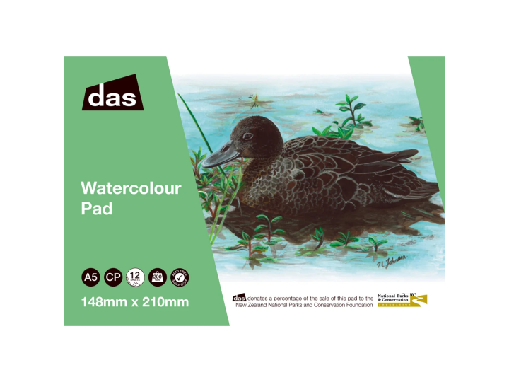DAS Watercolour Pad A5 Brown Teal